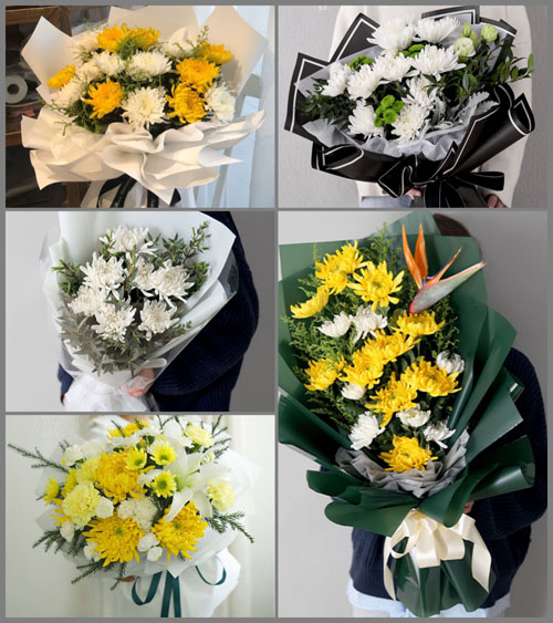 贵州黔西南州晴隆县光照镇者布村白事花束代送